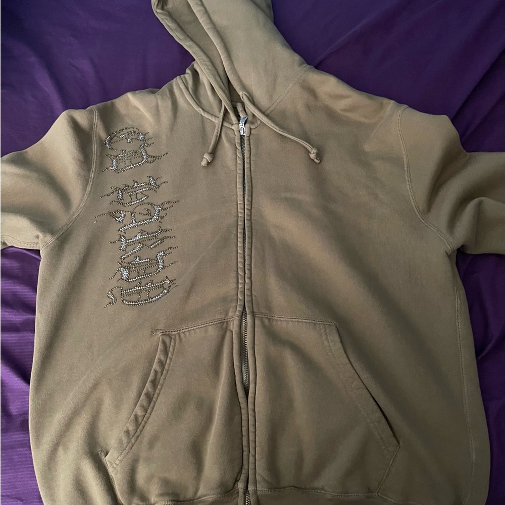 Ed Hardy Olive Green Hoodie